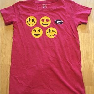 Girls University of Georgia Emoji T (size M/10)
